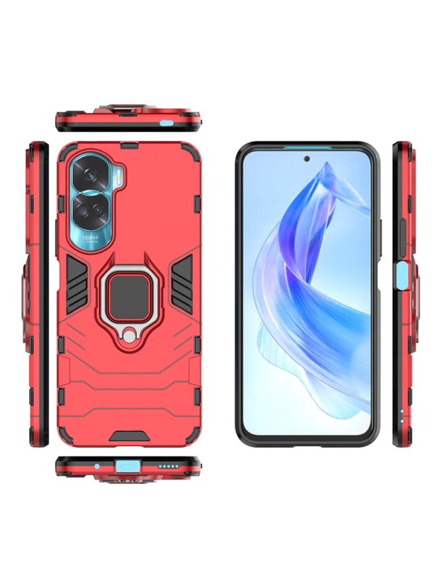 Удароустойчив предпазен гръб за Honor X50i - червен