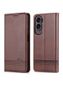 Калъф от еко кожа тип портмоне за Honor X50i - кафяв
