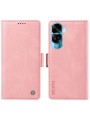 Калъф от еко кожа тип портмоне за Honor X50i - розов