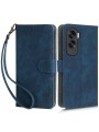 Калъф от еко кожа тип портмоне с RFID блокиране за Honor X50i - син