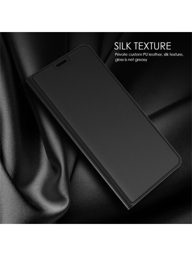 Калъф от еко кожа тип портмоне за Honor X50i+ - черен