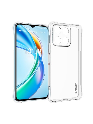Предпазен противоплъзгащ се гръб за Honor X5b Plus - прозрачен