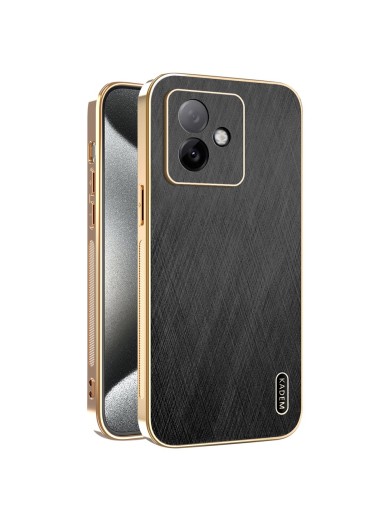 Предпазен удароустойчив гръб с галванизирана рамка за Honor X60 GT - черен