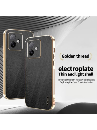 Предпазен удароустойчив гръб с галванизирана рамка за Honor X60 GT - черен
