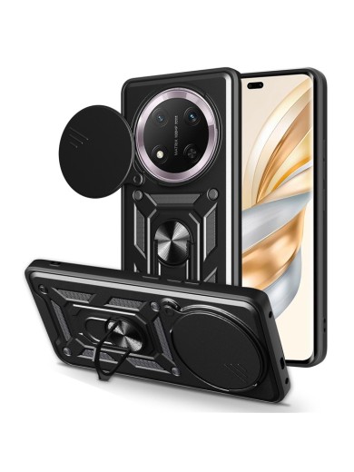 Удароустойчив предпазен гръб за Honor X60 Pro - черен
