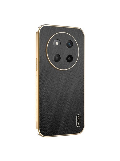 Предпазен удароустойчив гръб с галванизирана рамка за Honor X60 Pro - черен