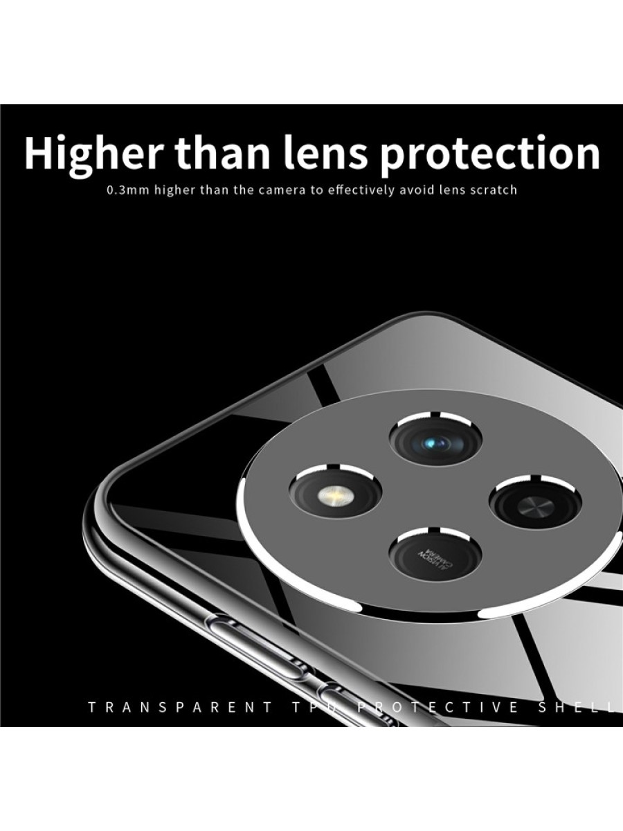 Предпазен устойчив на надраскване гръб за Honor X60 Pro - прозрачен