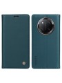 Калъф за телефон от еко кожа тип портмоне за Honor X60 Pro - зелен