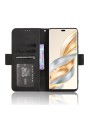 Калъф от еко кожа тип портмоне за Honor X60 Pro - черен