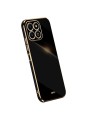 Предпазен удароустойчив гръб с галванизирана рамка за Honor X6b - черен