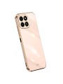 Предпазен удароустойчив гръб с галванизирана рамка за Honor X6b - розов