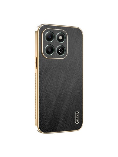 Предпазен удароустойчив гръб с галванизирана рамка за Honor X6b - черен Предпазен удароустойчив гръб с галванизирана рамка за Honor X6b - черен