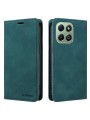 Калъф от еко кожа тип портмоне с RFID  блокираща технология за Honor X6b - зелен