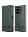Калъф от еко кожа тип портмоне за Honor X6b - зелен