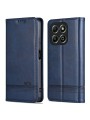 Калъф от еко кожа тип портмоне за Honor X6b - син