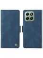 Калъф от еко кожа тип портмоне за Honor X6b - син