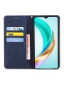 Калъф от еко кожа тип портмоне за Honor X6b - син