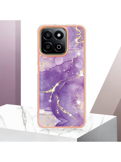 Предпазен удароустойчив гръб с мраморни шарки за Honor X7c - лилав Предпазен удароустойчив гръб с мраморни шарки за Honor X7c - лилав