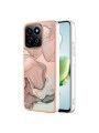 Предпазен удароустойчив гръб с мраморни шарки за Honor X7c - розов