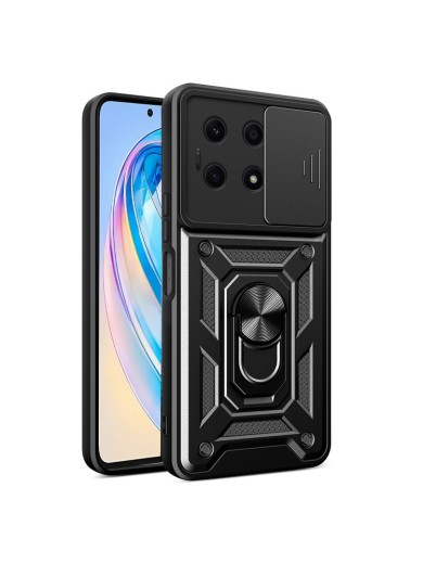 Удароустойчив предпазен гръб за Honor X8a - черен