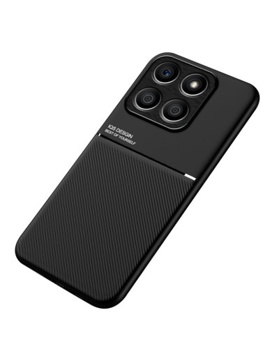 Гръб с покритие от еко кожа за Honor X8b - черен Гръб с покритие от еко кожа за Honor X8b - черен
