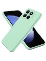 Предпазен удароустойчив силиконов гръб с каишка за Honor X8b - зелен