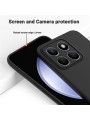 Предпазен удароустойчив силиконов гръб с каишка за Honor X8b - черен