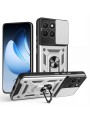Удароустойчив предпазен гръб за Honor X8c - сребрист