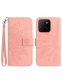 Калъф от еко кожа тип портмоне за Honor X8c - розов