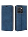 Калъф от еко кожа тип портмоне за Honor X8c - син