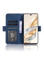 Калъф от еко кожа тип портмоне за Honor X9c - син