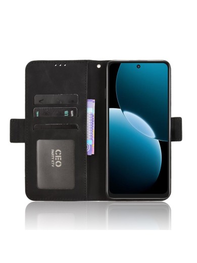 Калъф от еко кожа тип портмоне за Huawei Enjoy 80 - черен