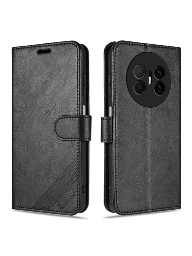 Калъф от еко кожа тип портмоне за Huawei Mate 70 Air - черен Калъф от еко кожа тип портмоне за Huawei Mate 70 Air - черен