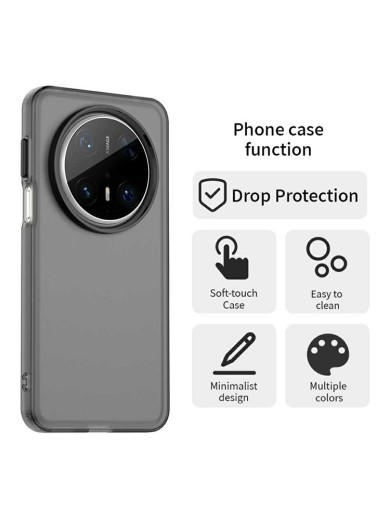 Удароустойчив предпазен гръб за Huawei Mate 70 Pro - черен