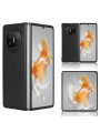 Удароустойчив предпазен гръб от еко кожа за Huawei Mate X3 - черен