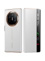 Калъф от еко кожа с функция за автоматично събуждане за Huawei Mate X6 - бял