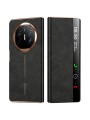 Калъф от еко кожа с функция за автоматично събуждане за Huawei Mate X6 - черен