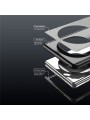 Удароустойчив калъф от еко кожа  с дървесна текстура за Huawei Mate X6 - черен