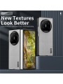Удароустойчив калъф от еко кожа  с дървесна текстура за Huawei Mate X6 - черен