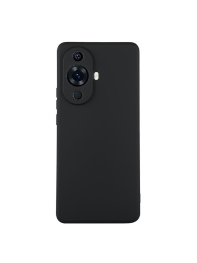 Устойчив на надраскване мек силиконов гръб за телефон за Huawei nova 11 - черен Устойчив на надраскване мек силиконов гръб за телефон за Huawei nova 11 - черен