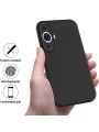 Предпазен удароустойчив силиконов гръб с каишка за Huawei nova 11 - черен