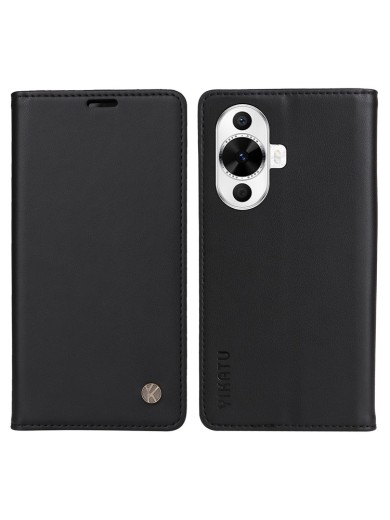 Калъф за телефон от еко кожа тип портмоне за Huawei nova 11 - черен Калъф за телефон от еко кожа тип портмоне за Huawei nova 11 - черен