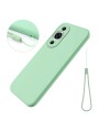 Предпазен удароустойчив силиконов гръб с каишка за Huawei nova 11 Pro - зелен