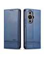 Калъф от еко кожа тип портмоне за Huawei nova 11 Pro - син
