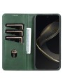 Калъф от еко кожа тип портмоне за Huawei nova 11 Pro - зелен
