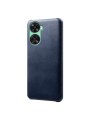Устойчив на надраскване предпазен гръб от еко кожа за Huawei nova 12 SE - син