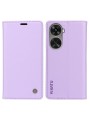 Калъф за телефон от еко кожа тип портмоне за Huawei nova 12 SE - лилав