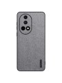 Удароустойчив калъф от еко кожа  с дървесна текстура за Huawei nova 13 - сив