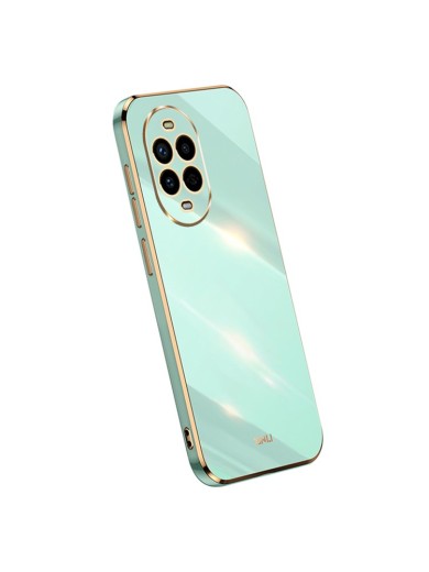 Предпазен удароустойчив гръб с галванизирана рамка за Huawei nova 13 Pro - син