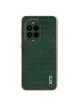 Предпазен гръб от еко кожа с крокодилски шарки за Huawei nova 13 Pro - зелен